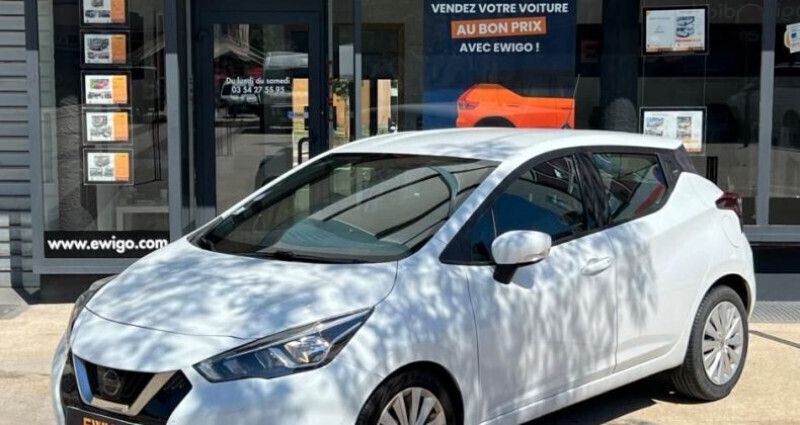 Blanc Utilisé 2020 Nissan Micra Acenta Citadine | 9 990 € (Super prix) - Image 1/4