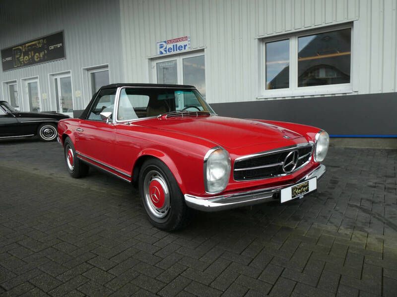 Rouge Occasion 1969 Mercedes SL280 Cabriolet | 92 900 € - Image 1/4