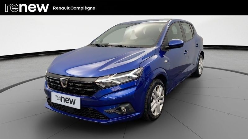 Bleu Utilisé 2021 Dacia Sandero Comfort Citadine | 11 990 € (Prix juste) - Image 1/4