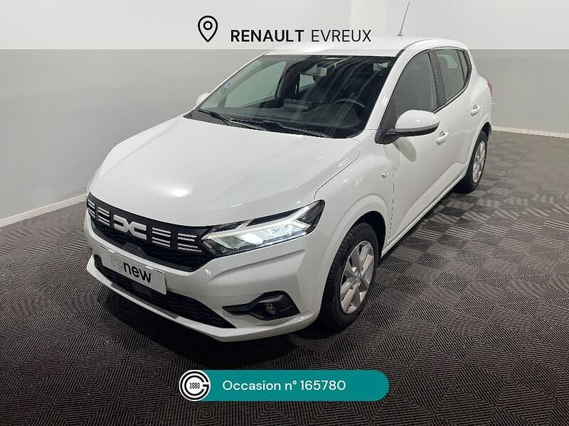 Blanc Utilisé 2023 Dacia Sandero Expression Citadine | 14 490 € (Prix juste) - Image 1/4