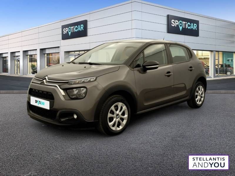 Gris Utilisé 2021 Citroën C3 Feel Citadine | 9 890 € (Prix juste) - Image 1/3