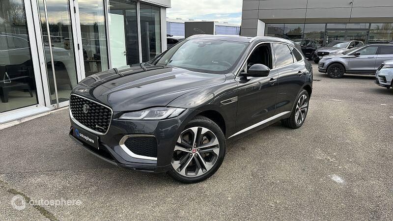 Gris Utilisé 2022 Jaguar F-Pace R-Dynamic SUV | 59 990 € (Prix assez cher) - Image 1/4