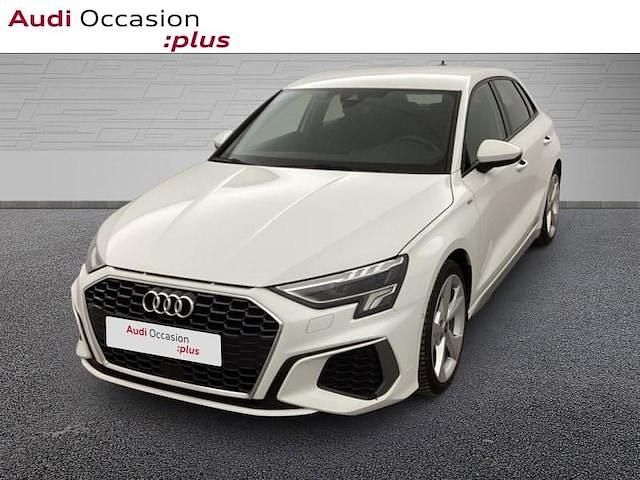 Blanc ibis Occasion 2023 Audi A3 S-Line | 27 900 € (Bon prix) - Image 1/4