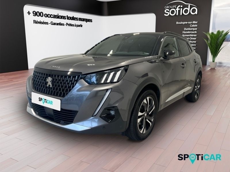 Gris Utilisé 2021 Peugeot 2008 GT SUV | 18 490 € (Prix juste) - Image 1/3