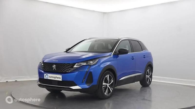 Bleu Utilisé 2021 Peugeot 3008 GT SUV | 21 499 € (Prix juste) - Image 1/4