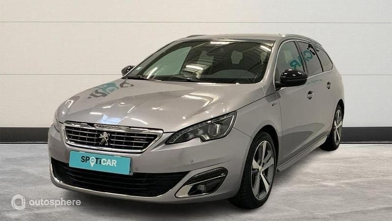 Gris Utilisé 2017 Peugeot 308 GT-line Break | 14 999 € (Super prix) - Image 1/4