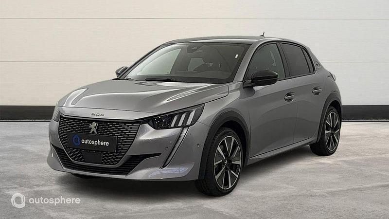Gris Utilisé 2022 Peugeot e-208 GT Citadine | 17 299 € (Prix juste) - Image 1/4