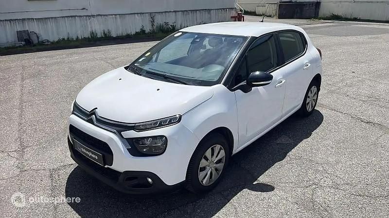 Blanc Utilisé 2021 Citroën C3 Feel Citadine | 8 299 € (Bon prix) - Image 1/4
