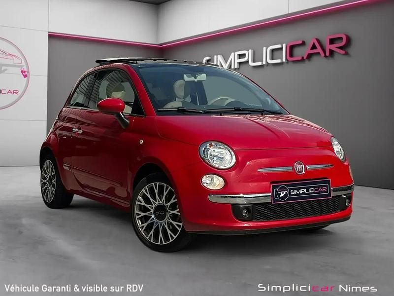 Rouge Utilisé 2015 Fiat 500 Lounge Citadine | 8 900 € (Bon prix) - Image 1/4