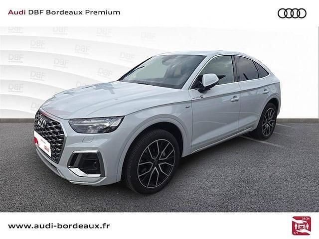 Blanc glacier métallisé Occasion 2024 Audi Q5 Sportback S-Line SUV | 57 990 € (Prix juste) - Image 1/4