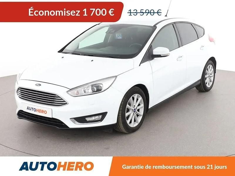 Blanc Occasion 2017 Ford Focus Titanium Berline | 11 890 € (Super prix) - Image 1/2