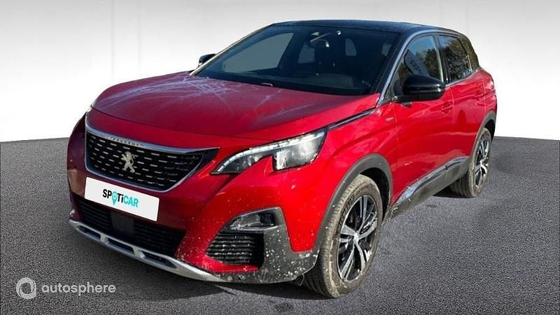 Noir Utilisé 2019 Peugeot 3008 GT-line SUV | 16 778 € (Prix juste) - Image 1/4
