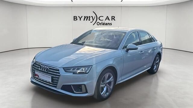Blanc glacier métallisé Occasion 2019 Audi A4 S-Line Berline | 22 744 € - Image 1/4