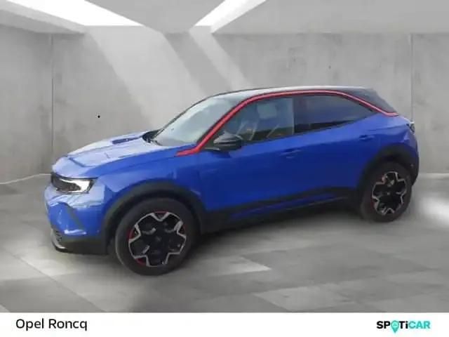 Bleu volt/toit noir perla nera métal Utilisé 2022 Opel Mokka GS Line SUV | 15 490 € (Bon prix) - Image 1/4