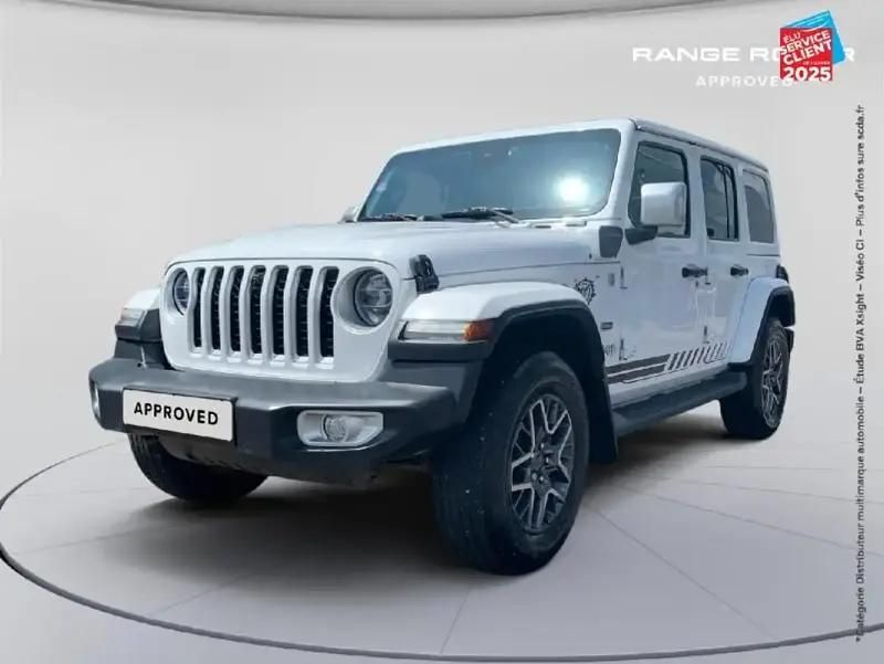 Blanc Utilisé 2022 Jeep Wrangler Overland SUV | 55 999 € (Super prix) - Image 1/4