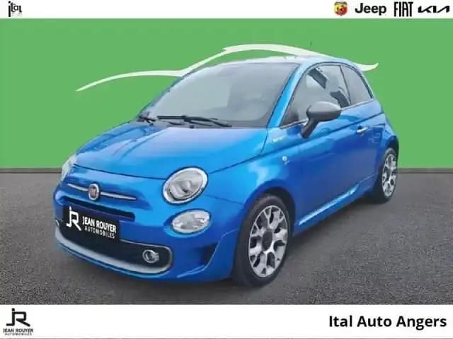 Coloris métal italia blue Occasion 2021 Fiat 500 Sport Citadine | 11 990 € (Prix juste) - Image 1/4