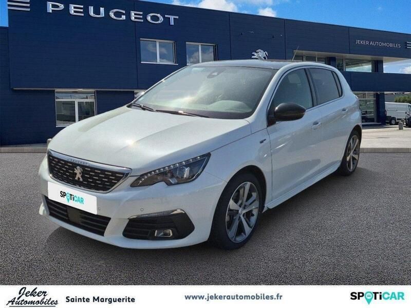Blanc Utilisé 2021 Peugeot 308 GT Berline | 17 900 € (Prix juste) - Image 1/3