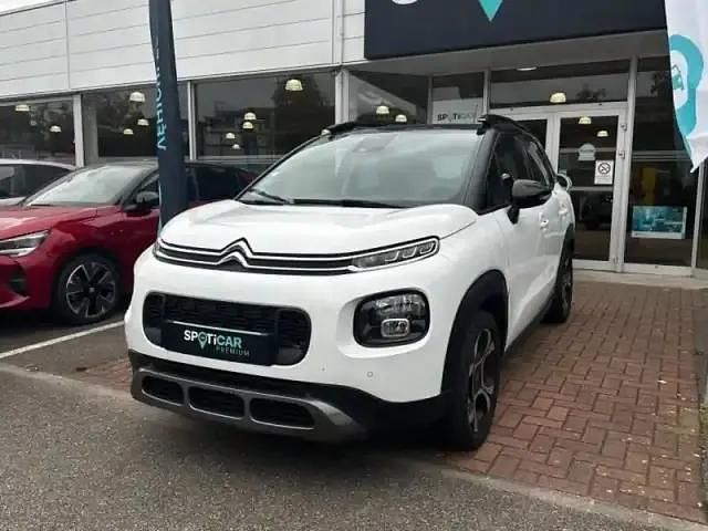 Blanc banquise (o) + noir perla nera Occasion 2020 Citroën C3 Aircross PureTech SUV | 13 989 € (Prix juste) - Image 1/4