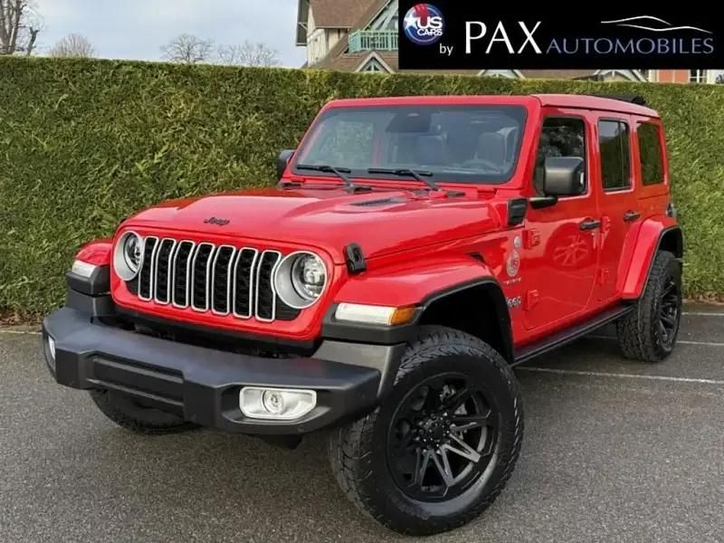 Rouge Nouvelle 2024 Jeep Wrangler Sahara SUV | 92 860 € (Prix cher) - Image 1/4