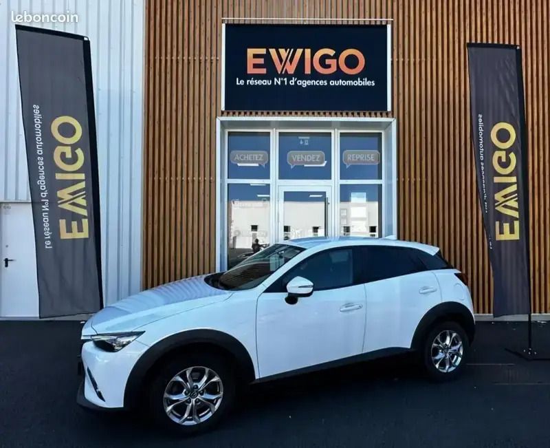 Blanc Utilisé 2017 Mazda CX-3 SUV | 9 980 € (Prix juste) - Image 1/4