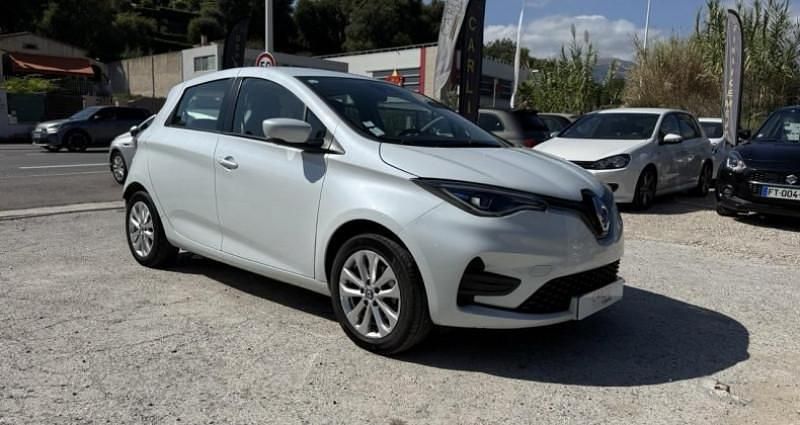 Blanc Occasion 2020 Renault Zoe Zen Citadine | 12 490 € (Prix juste) - Image 1/4