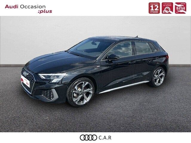 Noir mythe métallisé Utilisé 2023 Audi A3 Sportback e-tron S-Line Berline | 35 900 € (Prix juste) - Image 1/4