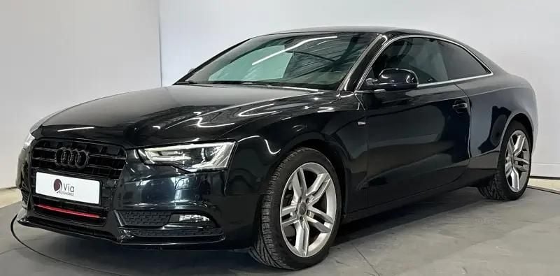 Noir Utilisé 2014 Audi A5 S-Line Coupé | 15 090 € (Prix juste) - Image 1/4