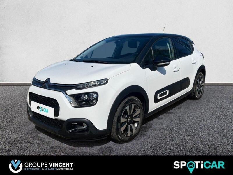 Blanc Utilisé 2020 Citroën C3 PureTech Citadine | 11 490 € (Prix cher) - Image 1/3