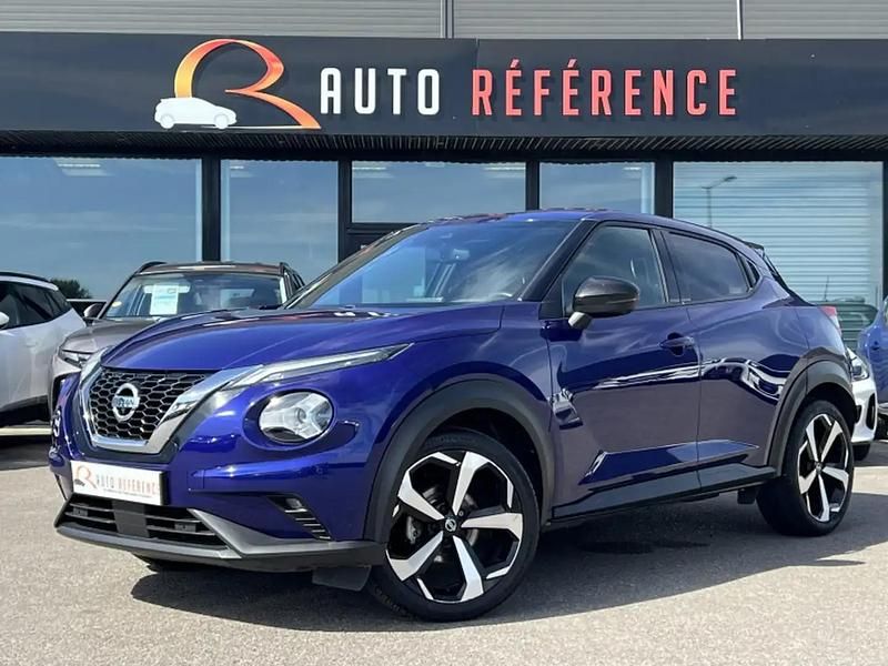 Bleu Utilisé 2021 Nissan Juke Tekna SUV | 16 990 € (Prix juste) - Image 1/4