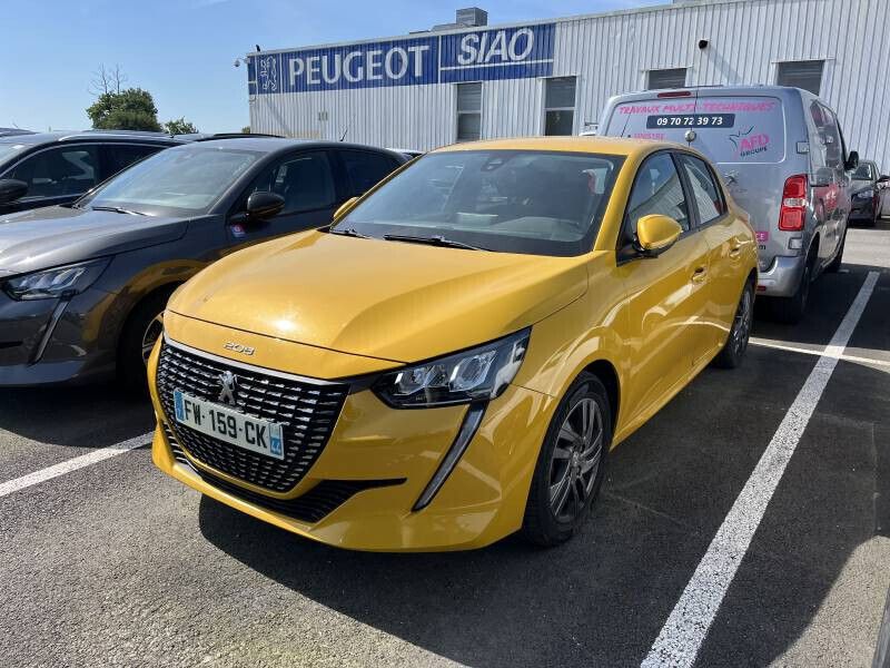 Jaune Utilisé 2020 Peugeot 208 Business-Line Citadine | 11 480 € (Prix juste) - Image 1/4