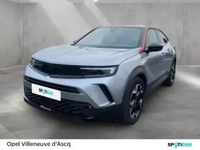 Gris quartz/toit noir perla nera métal Occasion 2021 Opel Mokka GS Line SUV | 16 980 € (Prix juste) - Image 1/4