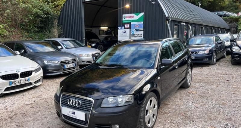 Noir Utilisé 2007 Audi A3 Sportback Ambiente Citadine | 6 500 € (Prix cher) - Image 1/4