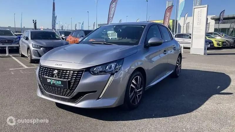 Gris Utilisé 2021 Peugeot 208 Allure Citadine | 11 999 € (Prix juste) - Image 1/4