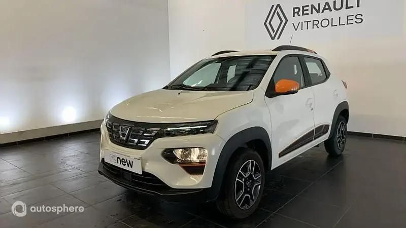 Blanc Utilisé 2022 Dacia Spring Comfort Plus Citadine | 9 789 € (Prix juste) - Image 1/4