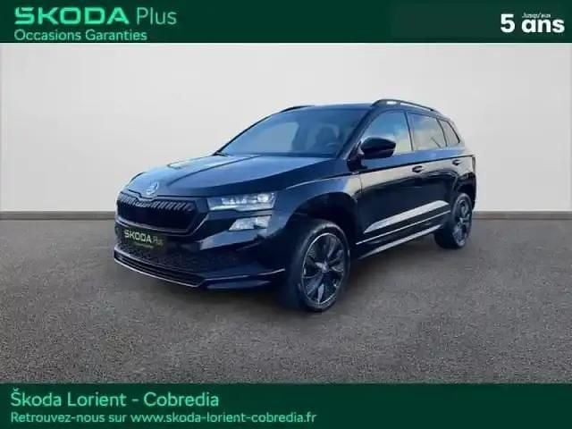 Noir magic nacré métallisée Occasion 2025 Skoda Karoq SportLine SUV | 33 990 € (Prix cher) - Image 1/4