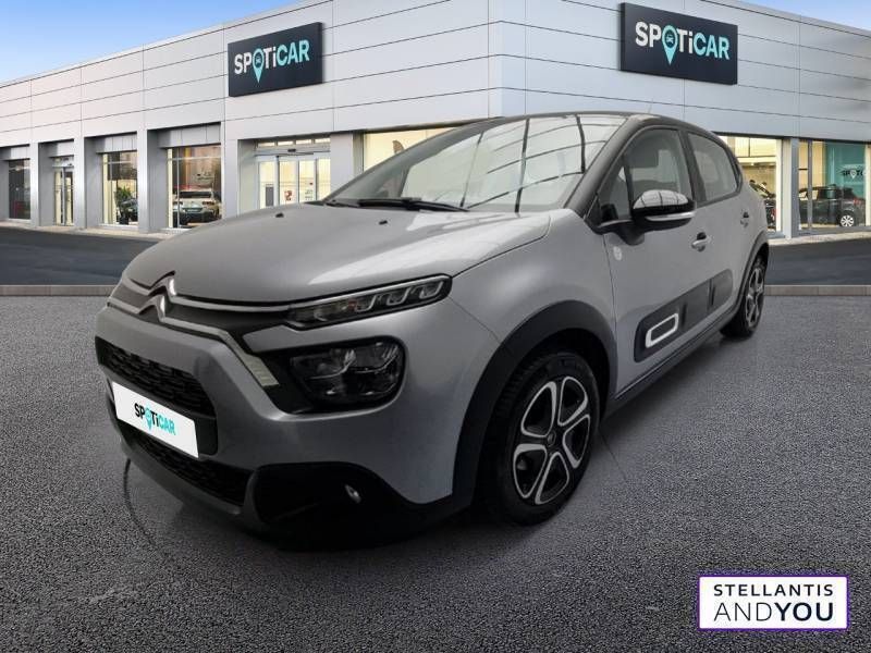Gris Utilisé 2023 Citroën C3 PureTech Citadine | 12 690 € (Prix juste) - Image 1/3