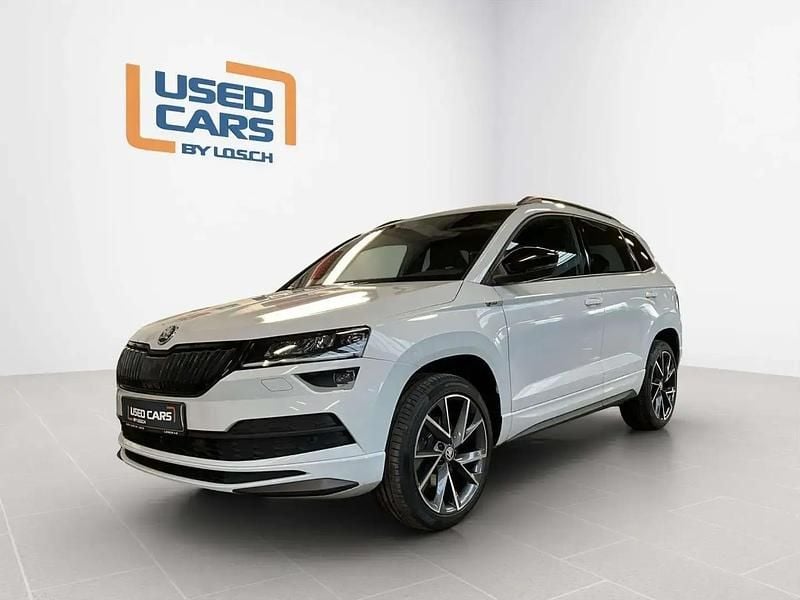 Blanc Occasion 2019 Skoda Karoq SportLine SUV | 21 990 € (Super prix) - Image 1/4