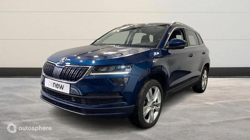 Bleu Utilisé 2021 Skoda Karoq Style SUV | 19 999 € (Bon prix) - Image 1/4