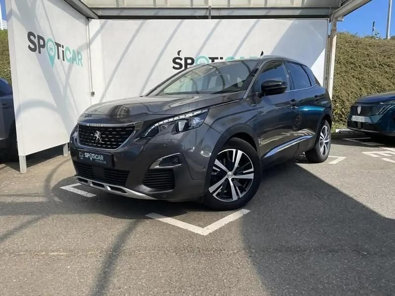 Gris Utilisé 2017 Peugeot 3008 GT-line SUV | 15 490 € (Bon prix) - Image 1/4