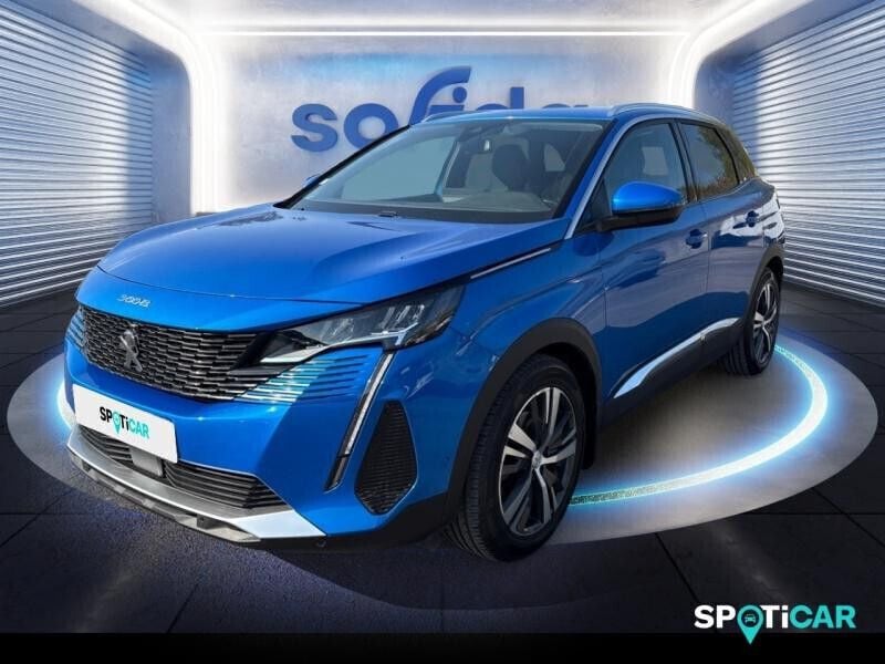 Bleu Utilisé 2021 Peugeot 3008 Allure SUV | 18 490 € (Prix juste) - Image 1/4