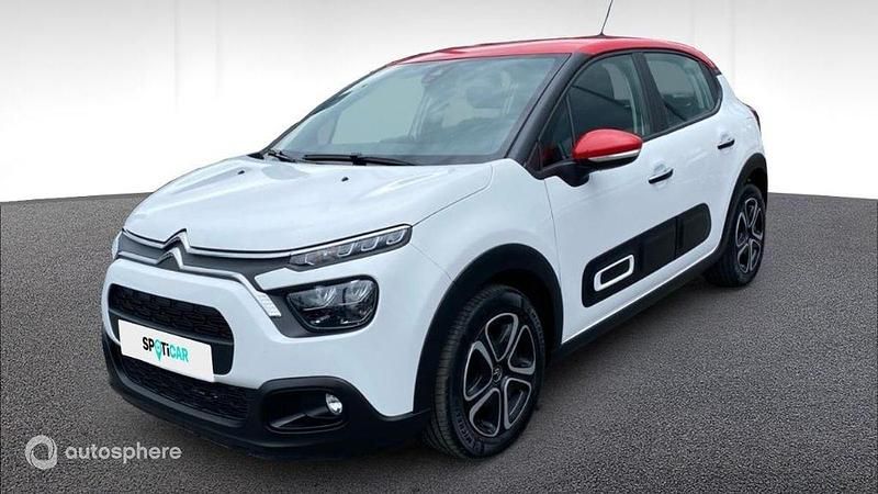 Blanc Utilisé 2022 Citroën C3 PureTech Citadine | 11 980 € (Prix juste) - Image 1/4