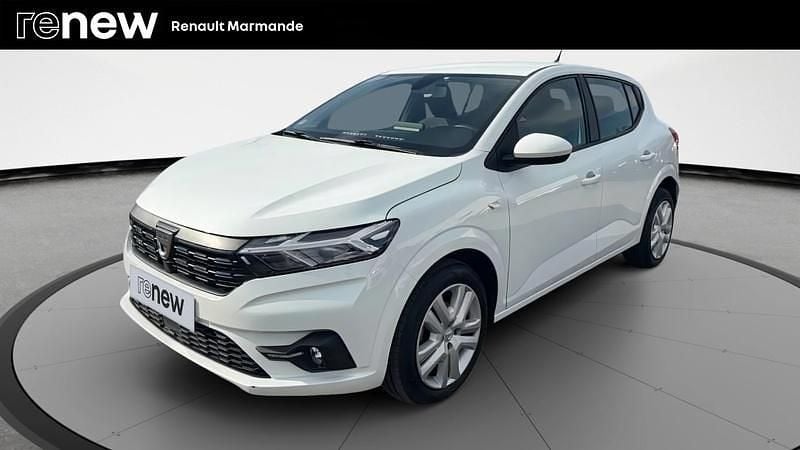 Blanc Utilisé 2021 Dacia Sandero Comfort Citadine | 11 590 € (Bon prix) - Image 1/4