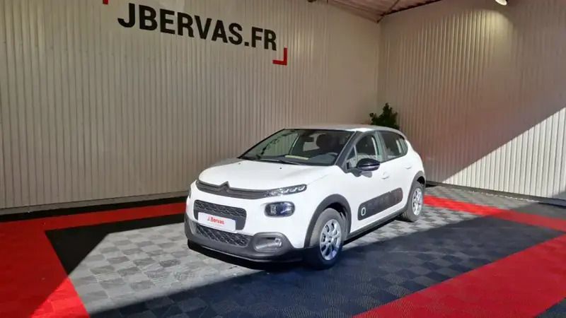 Blanc Utilisé 2019 Citroën C3 Feel Citadine | 8 390 € (Super prix) - Image 1/4
