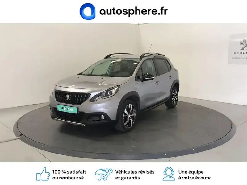 Gris Utilisé 2018 Peugeot 2008 GT-line SUV | 16 980 € - Image 1/4