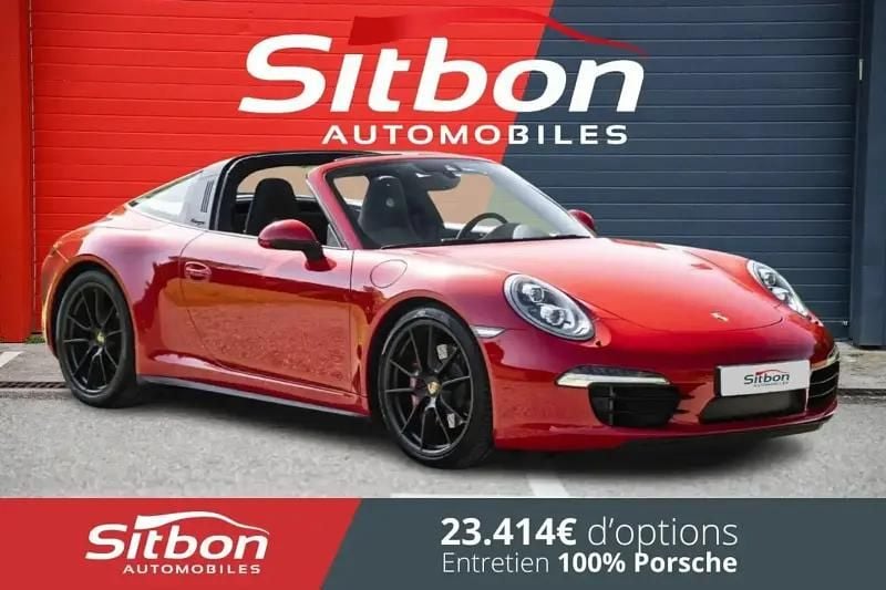 Rouge Utilisé 2015 Porsche 911 Targa 4S Cabriolet | 124 980 € (Prix juste) - Image 1/4