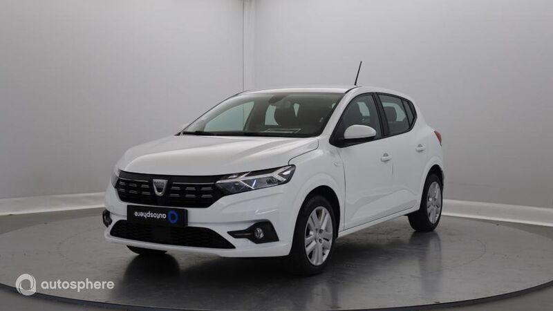 Blanc Utilisé 2021 Dacia Sandero Comfort Citadine | 12 499 € (Prix juste) - Image 1/4