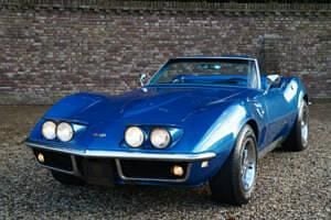 Occasion Chevrolet Corvette Stingray 300 ch (220 kW) 1968 Bleu Cabriolet