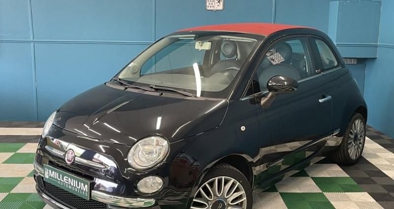 Noir Utilisé 2015 Fiat 500C Lounge Cabriolet | 10 990 € (Prix assez cher) - Image 1/4