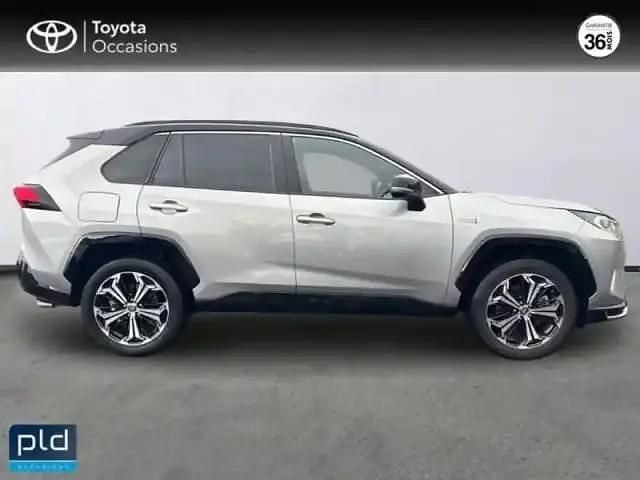 Occasion Toyota RAV4 Hybrid 306 ch (225 kW) 2021 Gris acier/toit noir attitude SUV