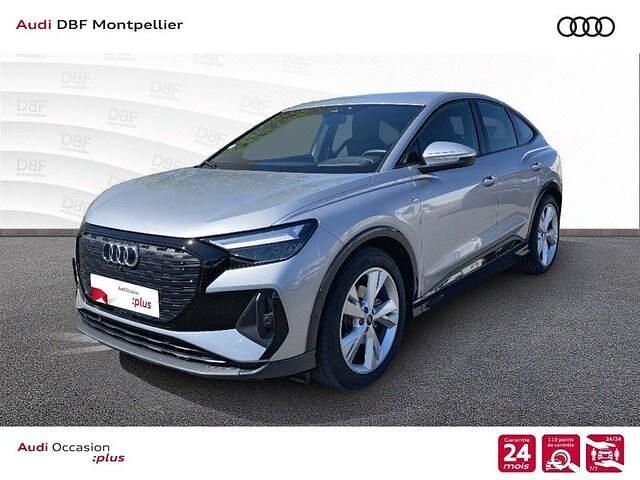 Argent fleuret métallisé Occasion 2023 Audi Q4 Sportback e-tron S-Line SUV | 36 880 € - Image 1/4